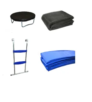 13 Ft Trampoline Accessory pack - Cover, Blue Pad, Netting and Ladder