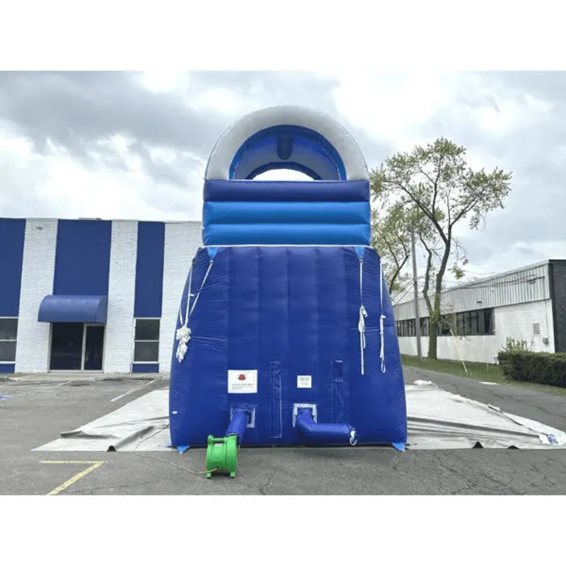 18'H Dura-Lite Ocean Water Slide w Detachable Pool