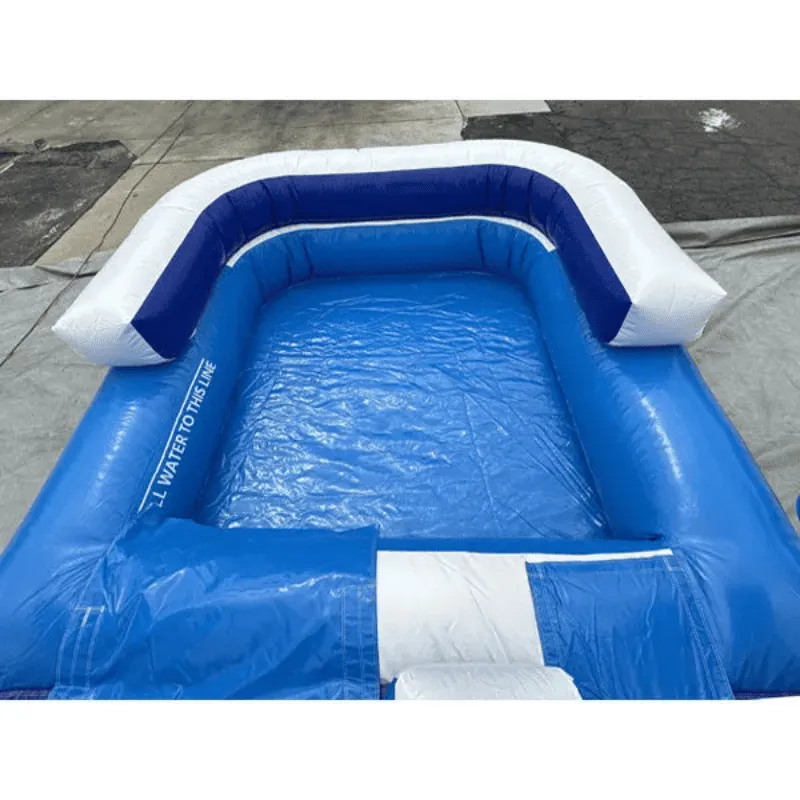 18'H Dura-Lite Ocean Water Slide w Detachable Pool