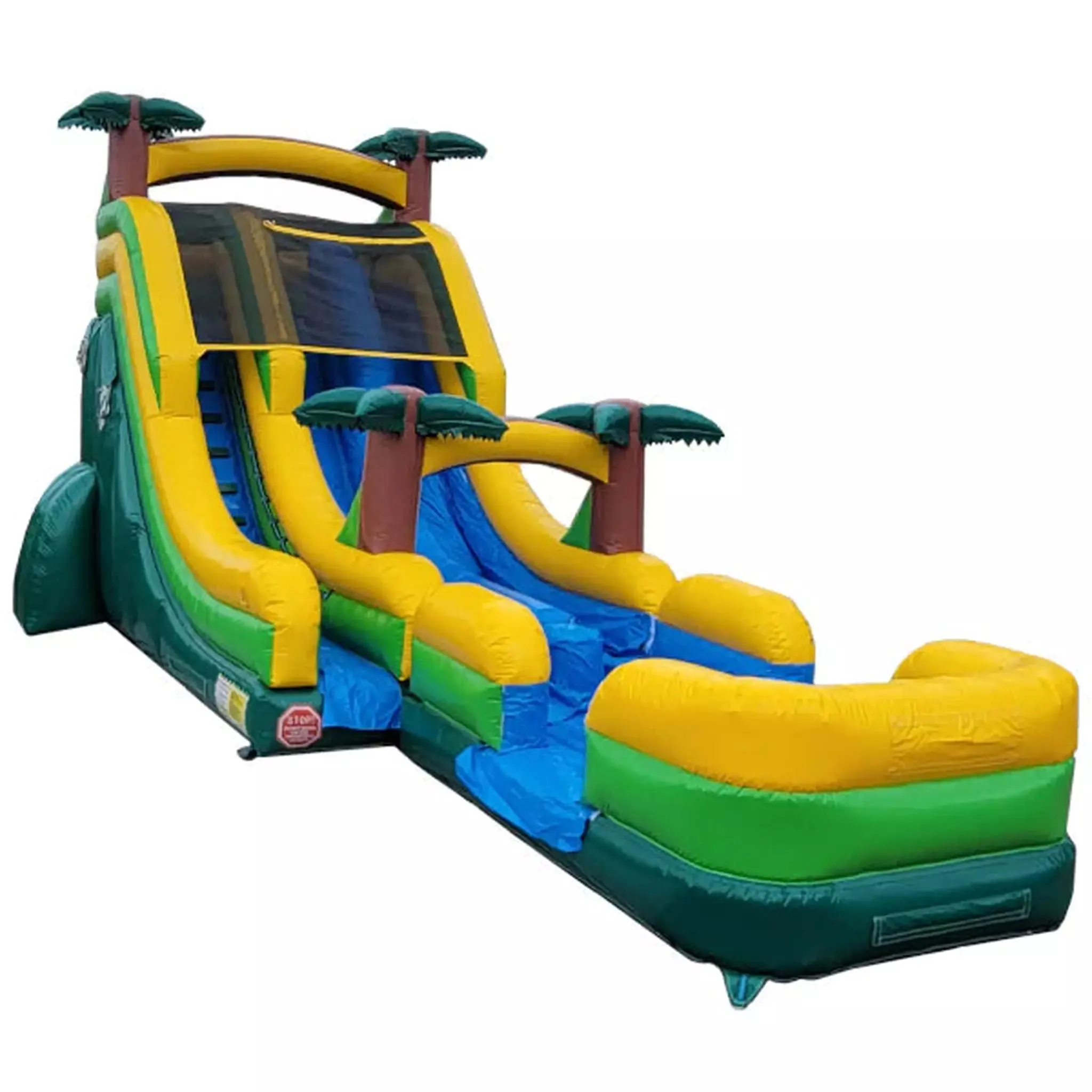 19' Dual Lane Palm Tree Screamer Slide   Slip & Splash