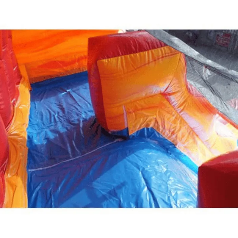 19'H 2-Lane Volcano Water Slide Wet n Dry