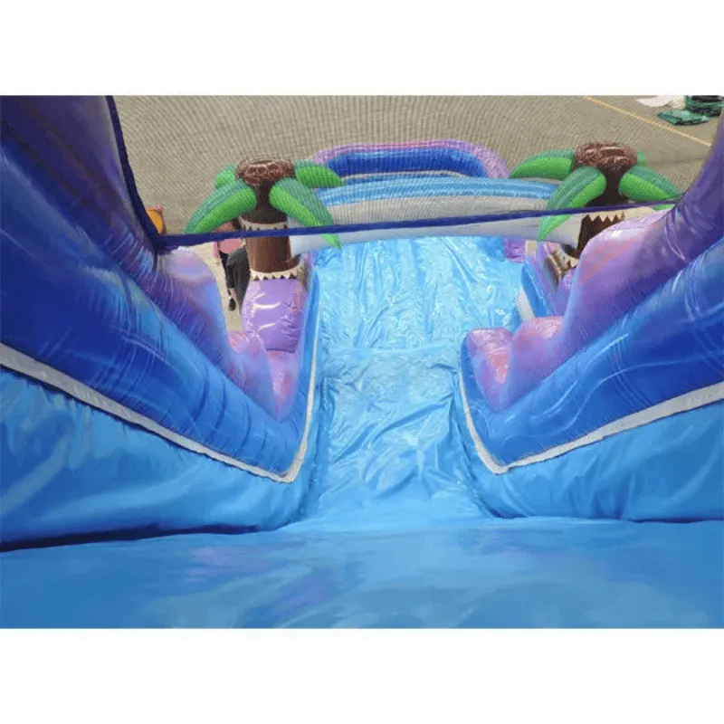 21'H Purple Super Water Slide Wet n Dry