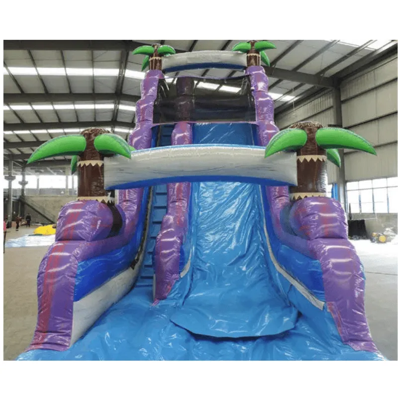 21'H Purple Super Water Slide Wet n Dry