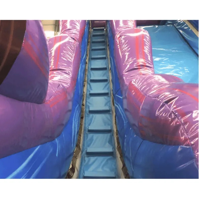 21'H Purple Super Water Slide Wet n Dry
