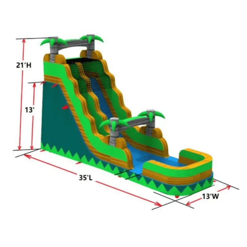21'H Purple Super Water Slide Wet n Dry