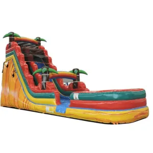 21'H Volcano Super Water Slide Wet n Dry