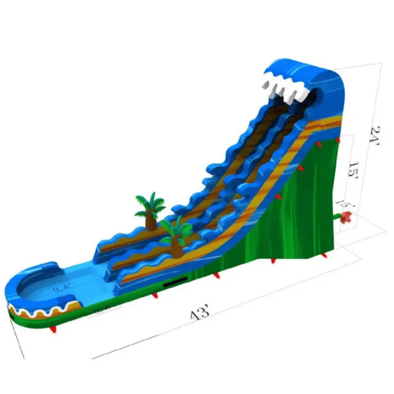 24'H Palm Tree Super Water Slide Wet n Dry