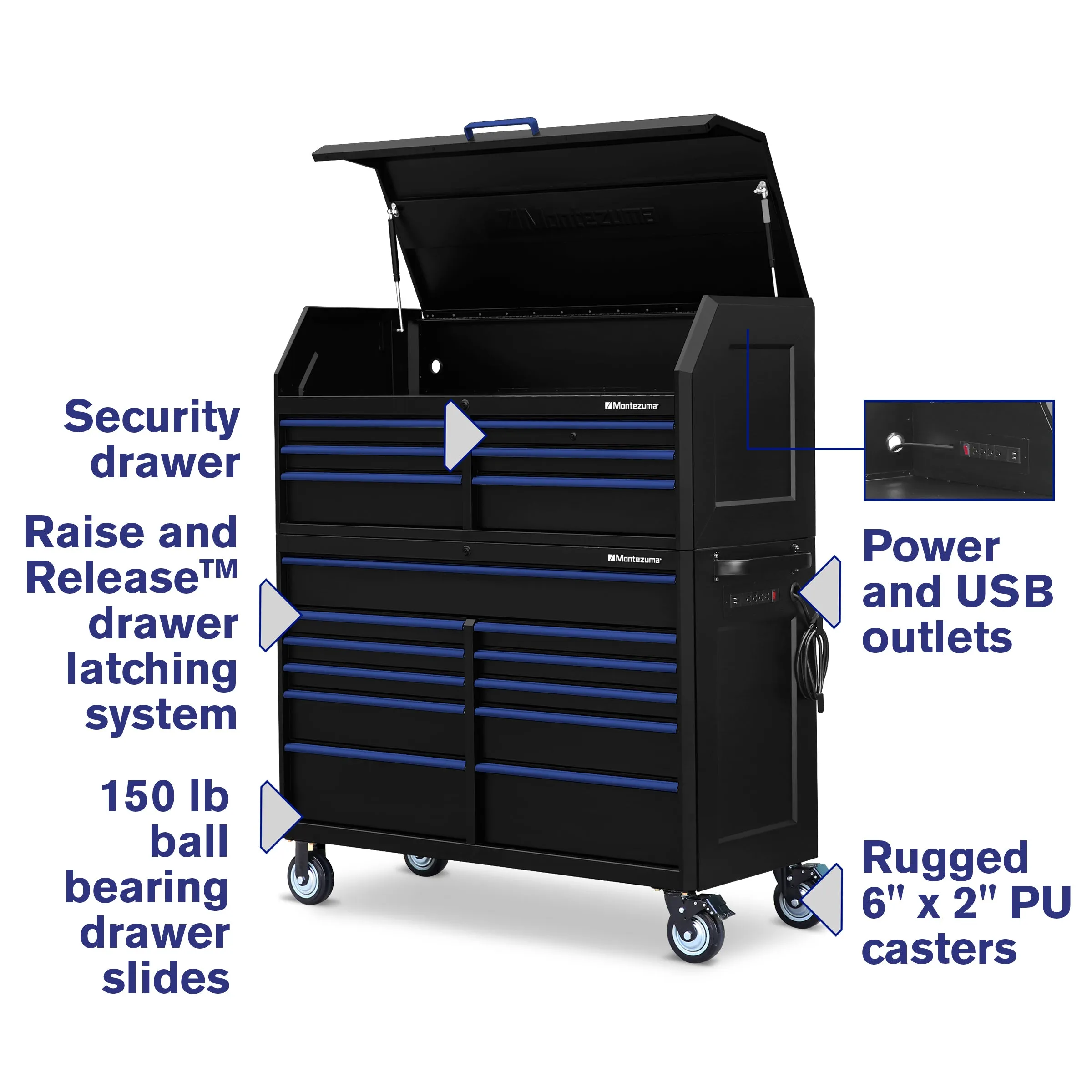 56 x 24 in. 17-Drawer Tool Combo