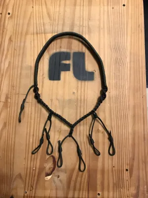 8 Call Flat Braid Lanyard "Bright Primary Colors"