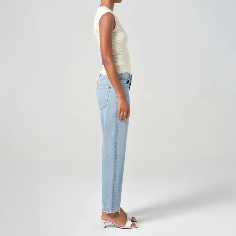 AGOLDE 90s Crop Loose Straight Leg Jeans in Force