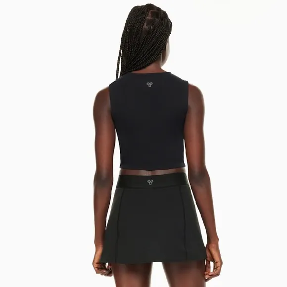 Aritzia TnaSLICK Court Micro Skirt Black Size XS