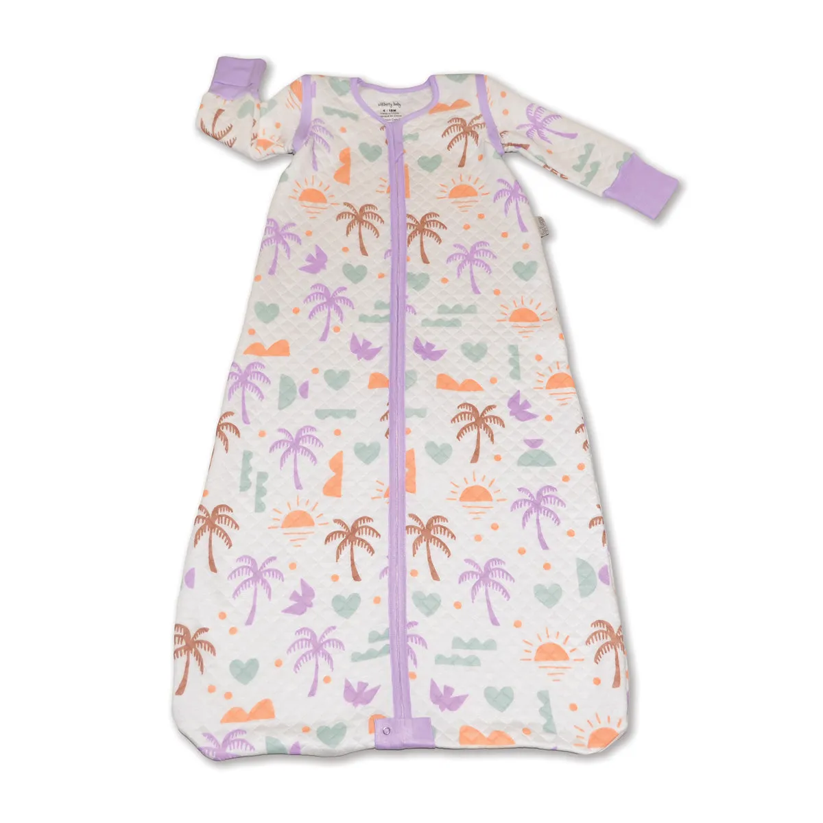 Bamboo Classic Sleeping Sack w/Detachable Sleeves 1 TOG(Boho Surf Print)