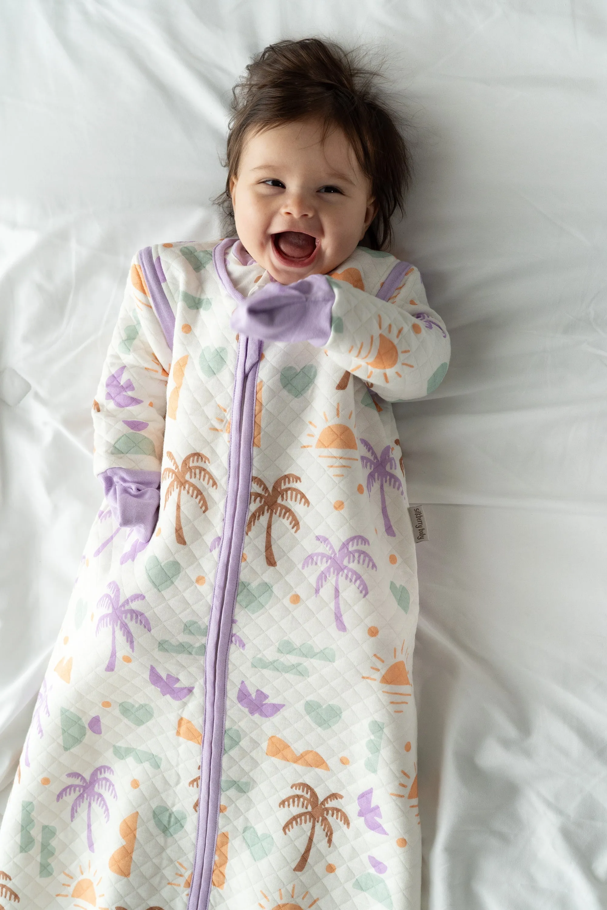 Bamboo Classic Sleeping Sack w/Detachable Sleeves 1 TOG(Boho Surf Print)