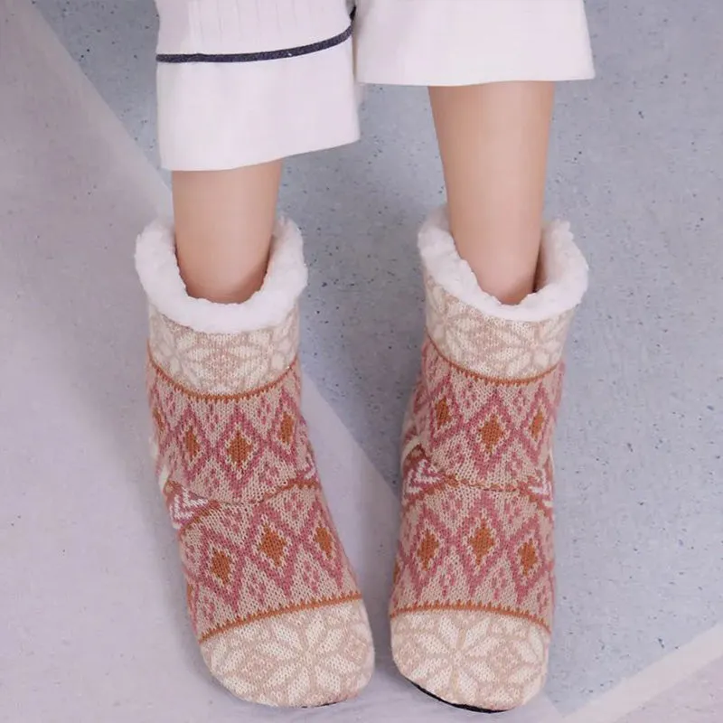 Best Gift-Women's Winter Indoor Non-Slip Thermal Floor Socks