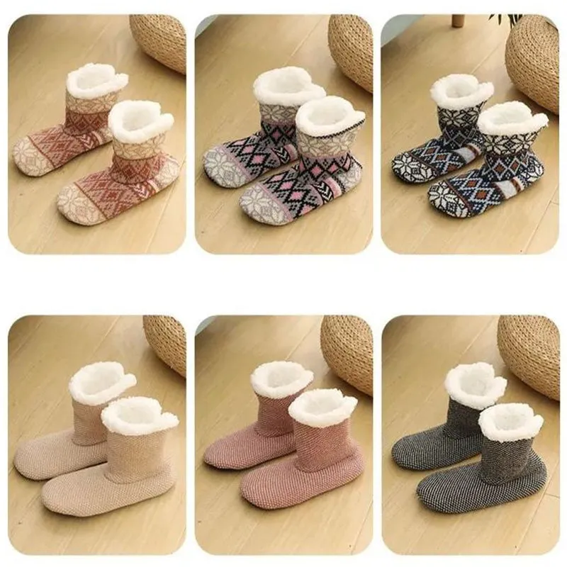 Best Gift-Women's Winter Indoor Non-Slip Thermal Floor Socks