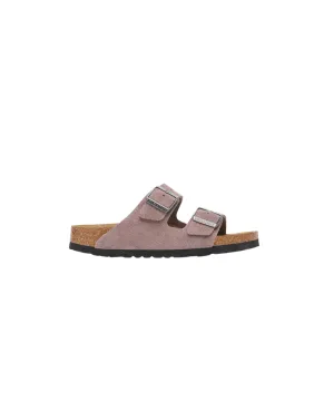 Birkenstock Arizona Soft Footbed Suede Leather Faded Purple Sandals