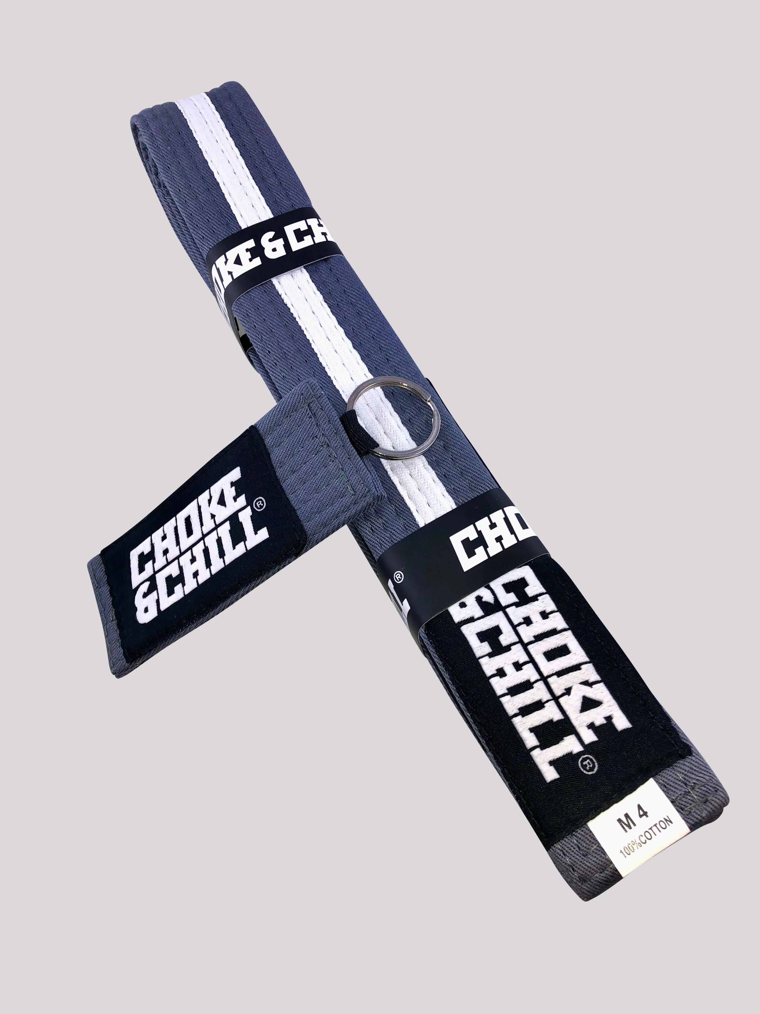 BJJ Kids Belt - Grey White