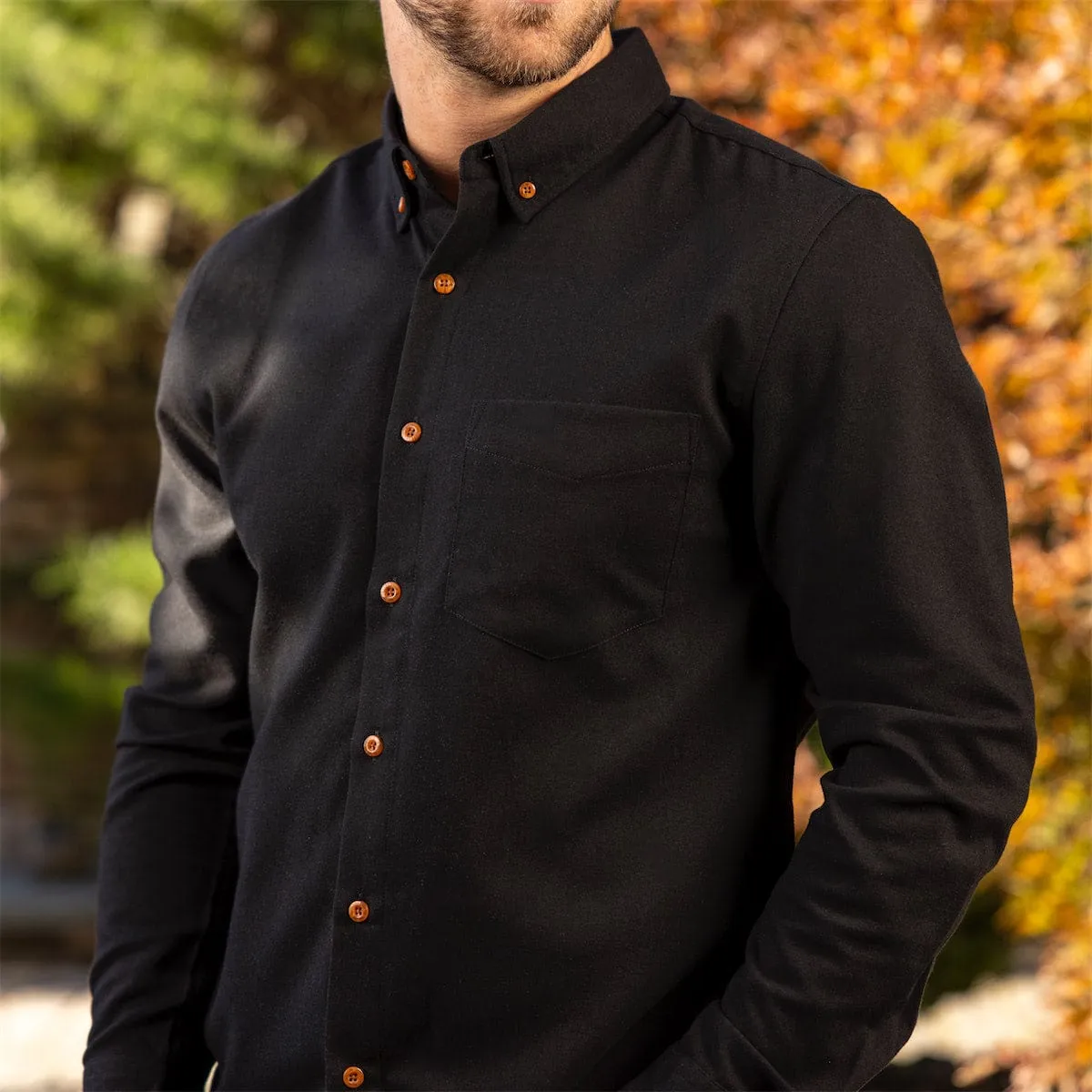 Black – BorlandFlex™ Long Sleeve Flannel