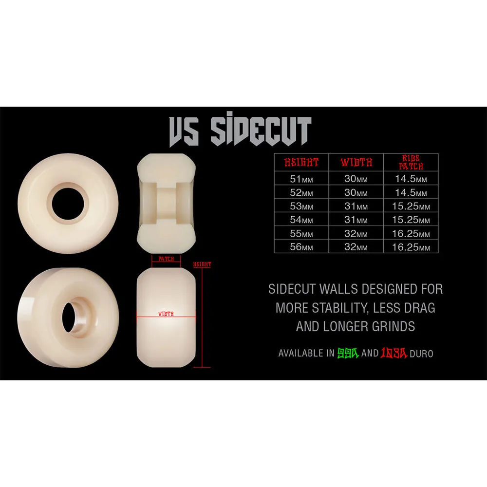 Bones - XF Kowalski Against the Grain 54MM 99A V5 Sidecut Skateboard Wheels
