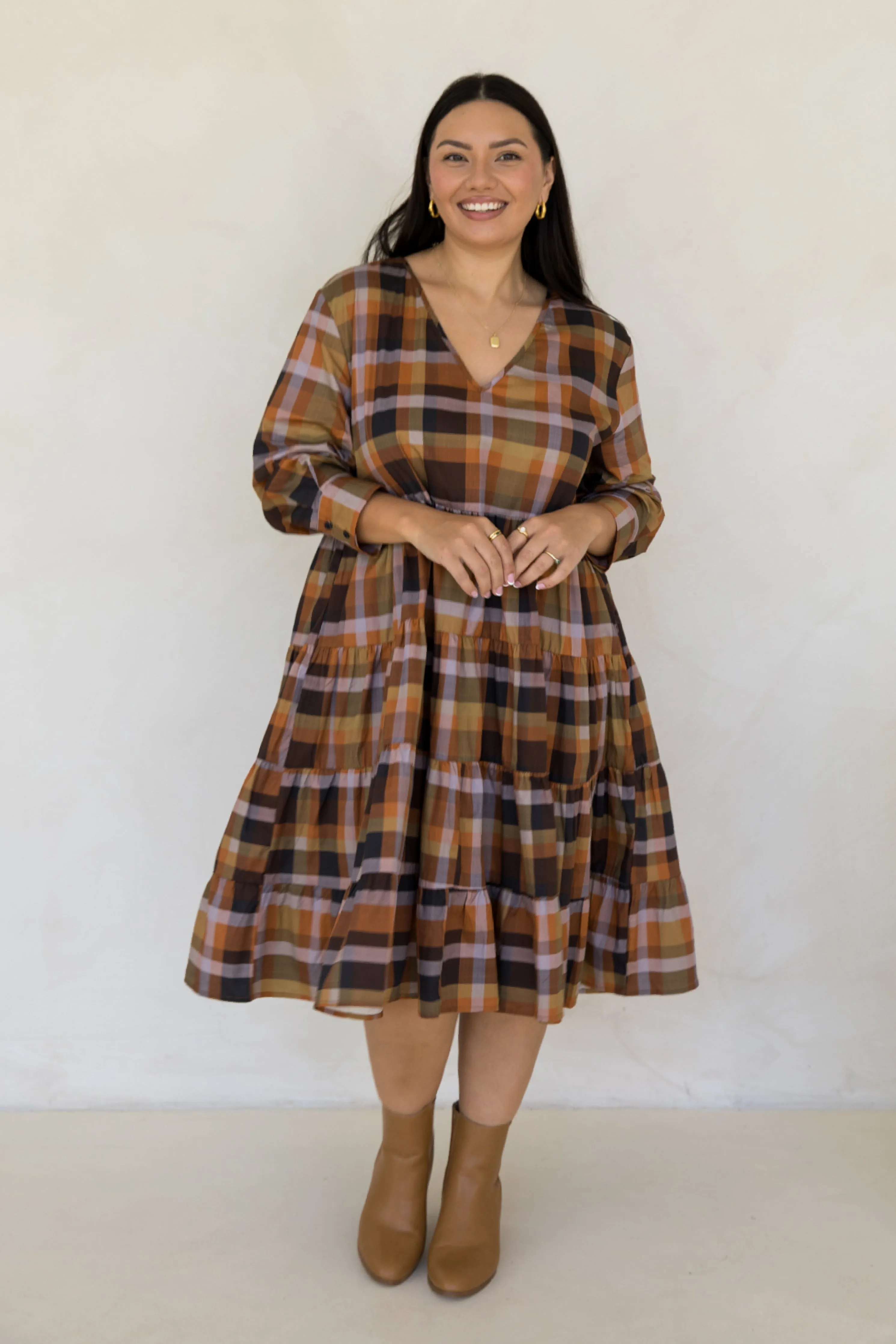Bonita Dress | Fall Check | FINAL SALE