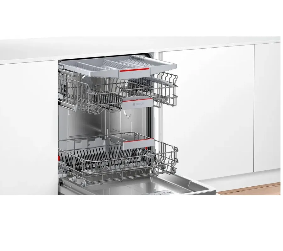Bosch SMI46KS00T Serie | 4 semi-integrated dishwasher 60 cm Stainless steel
