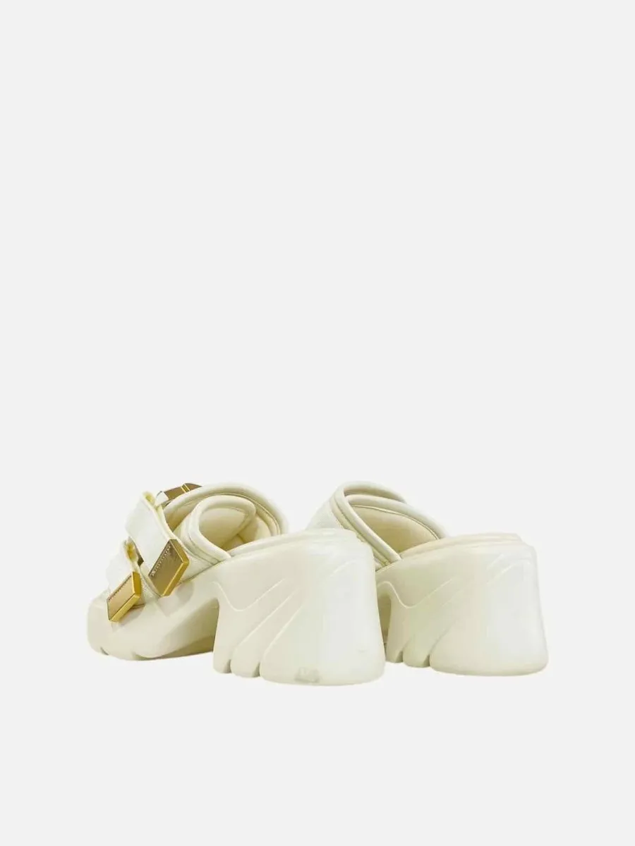 BOTTEGA VENETA Flash Buckle Off-white Mules 39