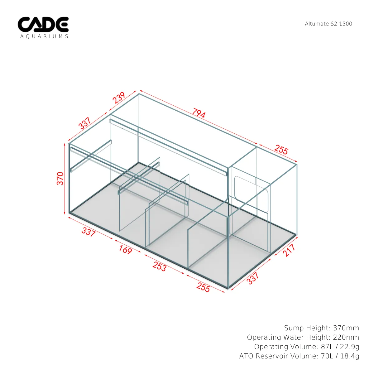 Cade Altumate S2 1500 White