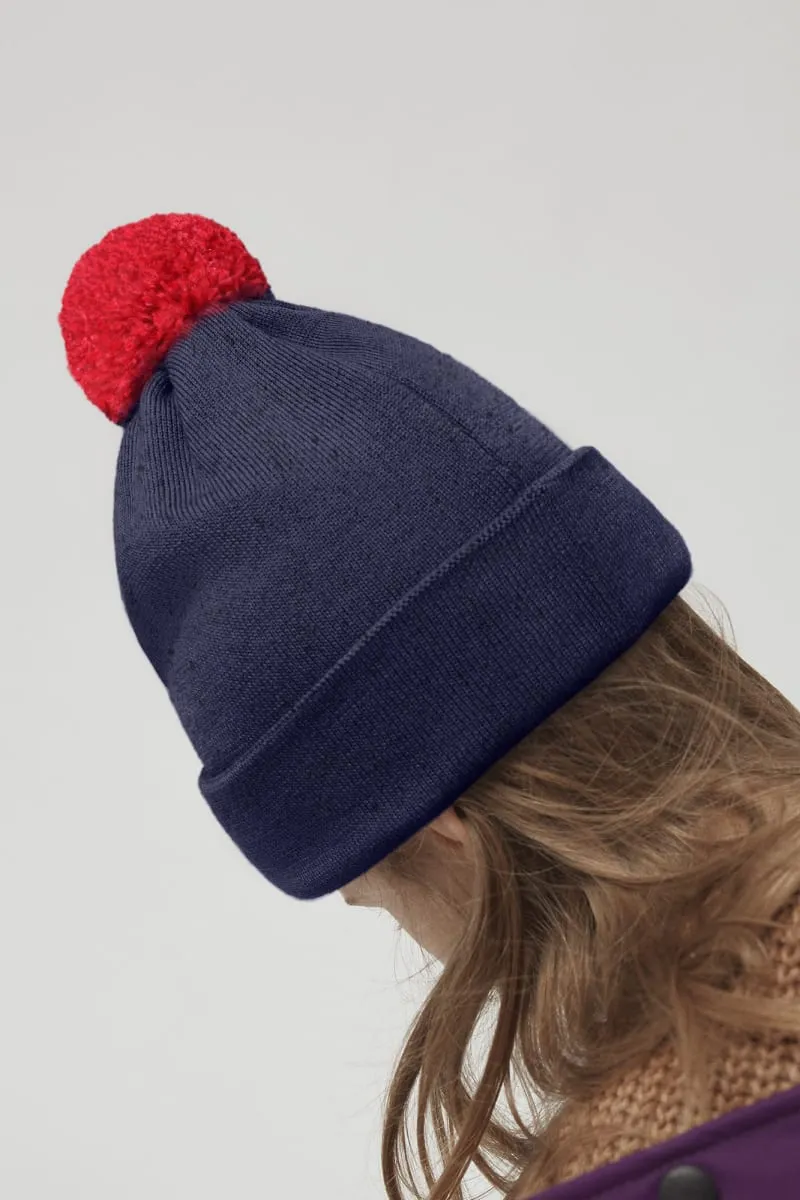 Canada Goose Kids Merino Pom Toque - Navy Heather