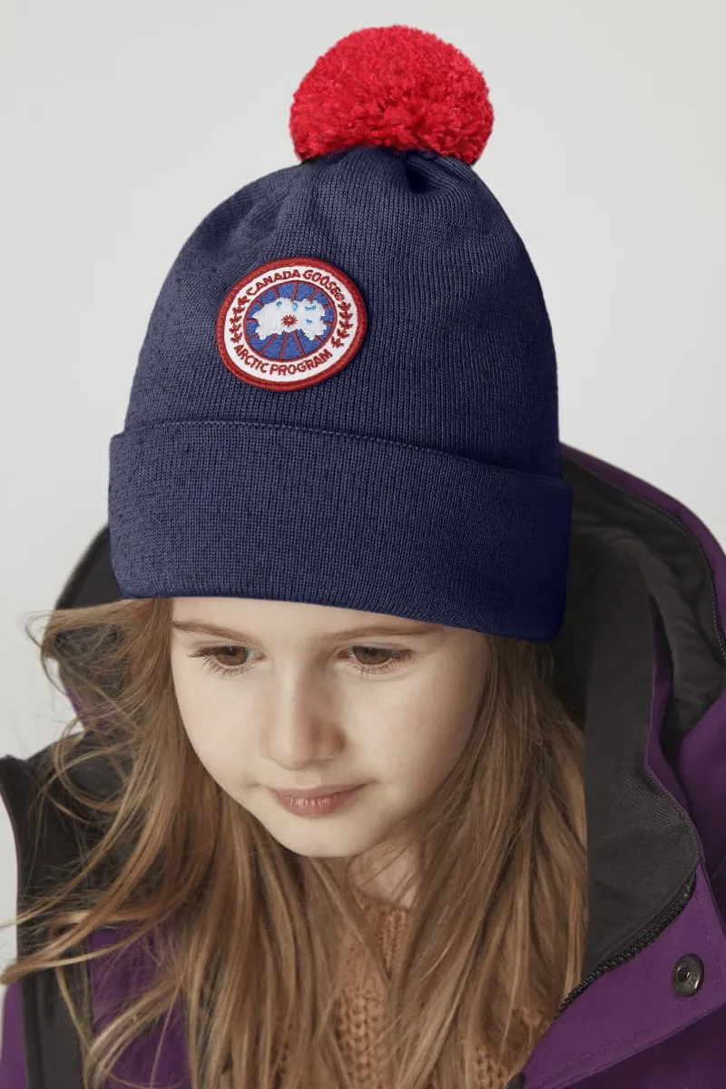 Canada Goose Kids Merino Pom Toque - Navy Heather