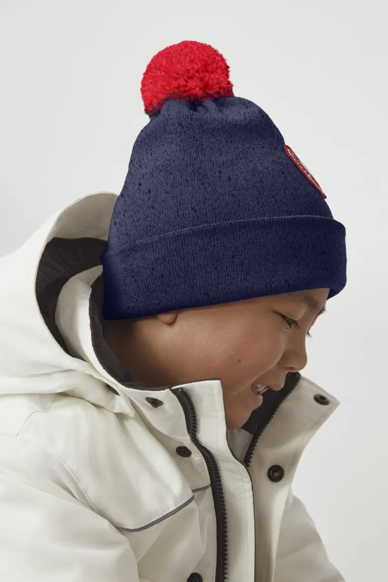 Canada Goose Kids Merino Pom Toque - Navy Heather