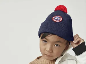 Canada Goose Kids Merino Pom Toque - Navy Heather