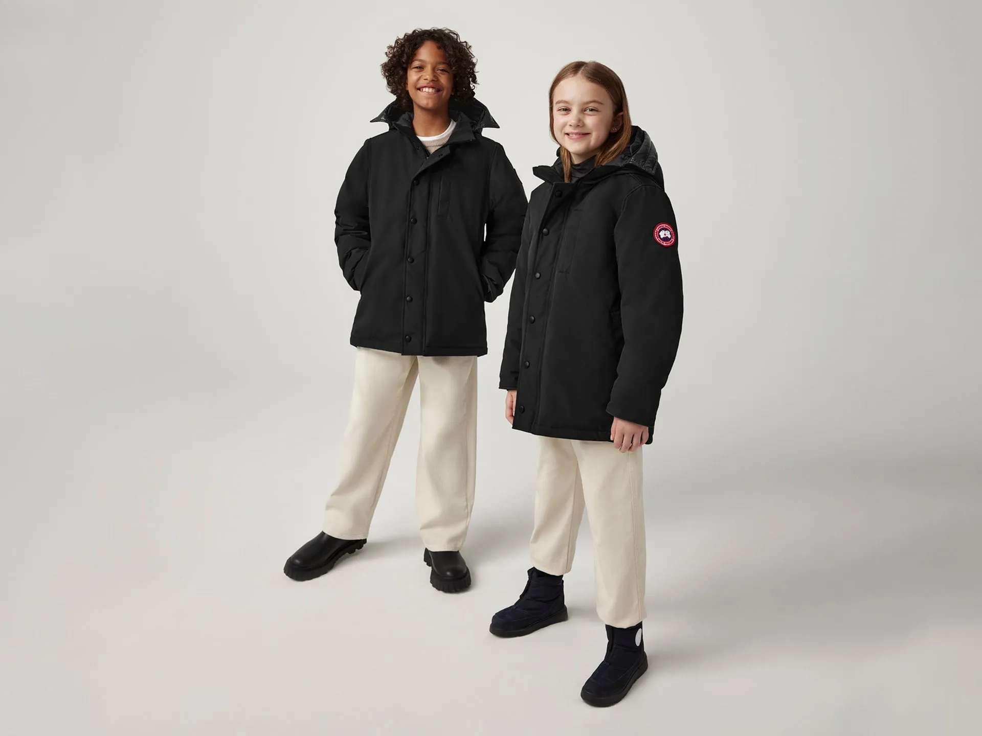 Canada Goose Youth Logan Parka - Black No Fur