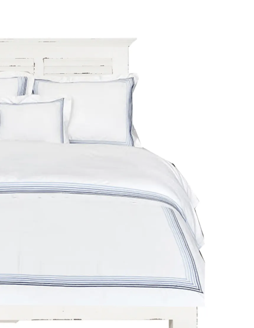 Capri Blue Egyptian Cotton Sateen Duvet Set