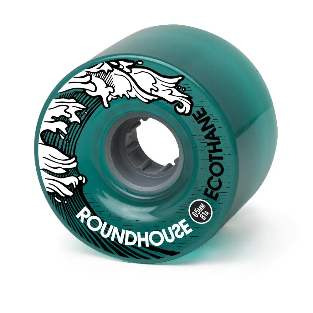Carver Surfskate Cruiser Skateboard Wheels Roundhouse Ecothane Aqua Mags 81a