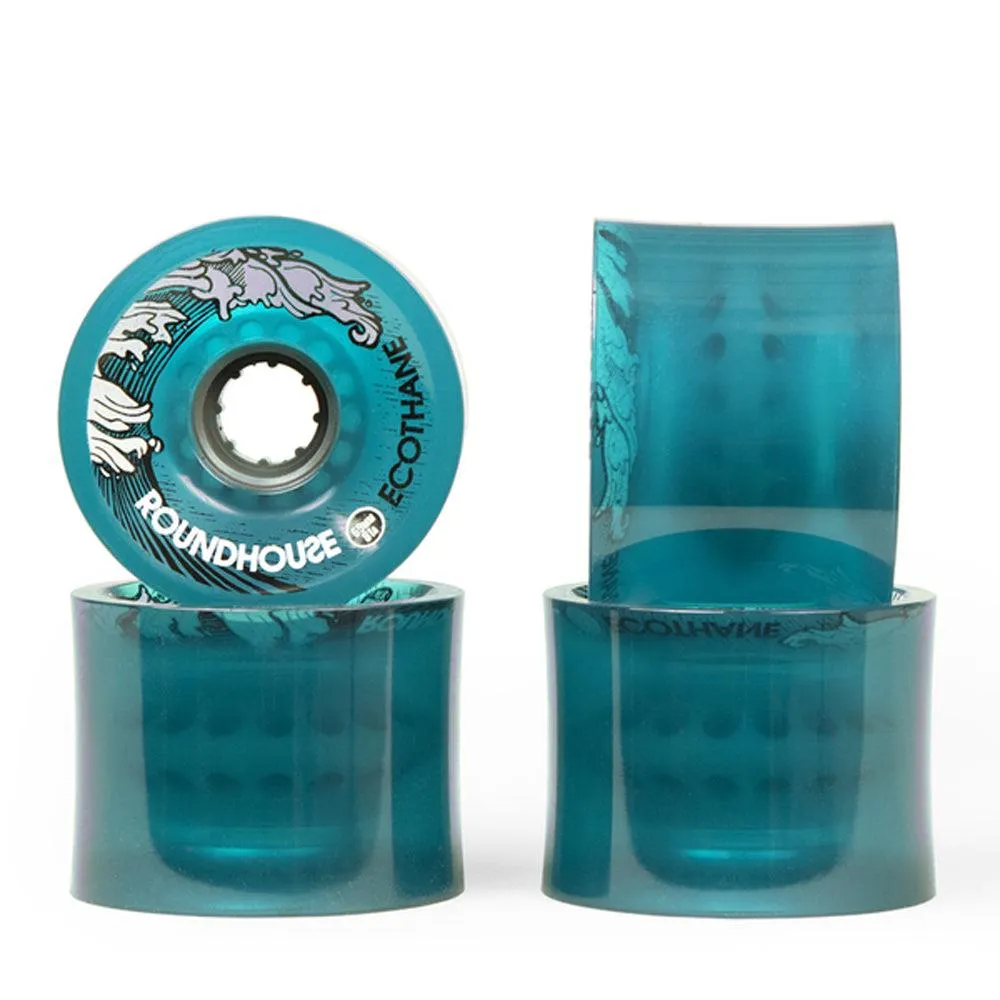 Carver Surfskate Cruiser Skateboard Wheels Roundhouse Ecothane Aqua Mags 81a