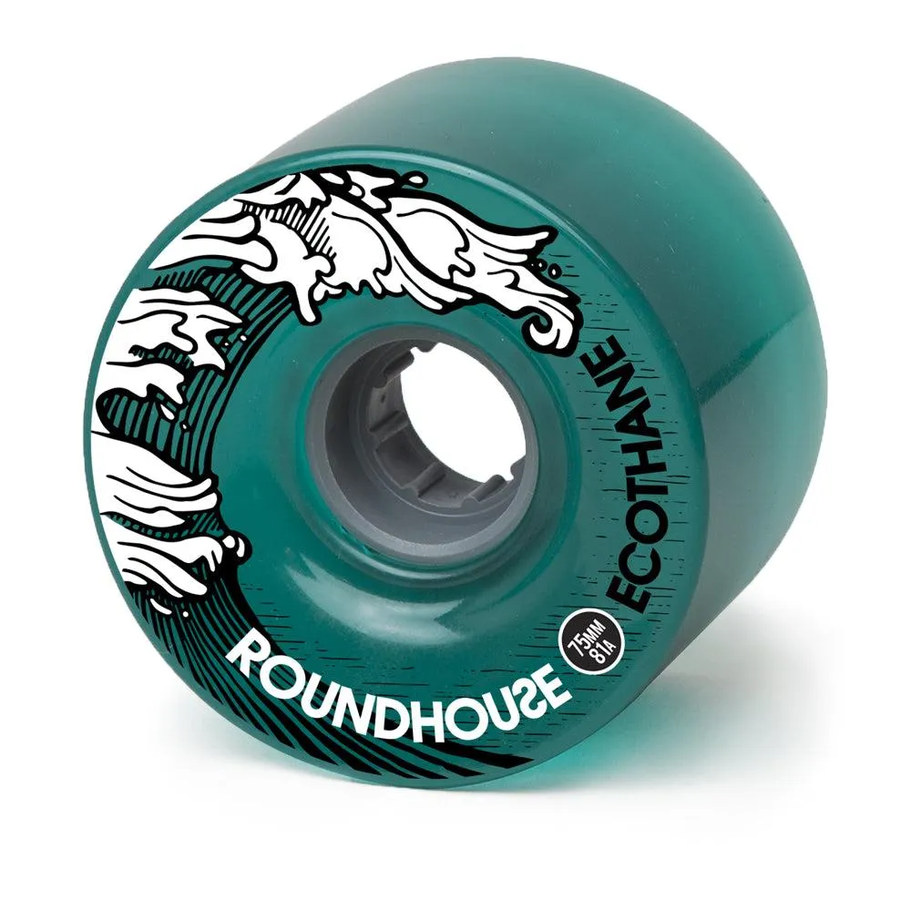 Carver Surfskate Cruiser Skateboard Wheels Roundhouse Ecothane Aqua Mags 81a