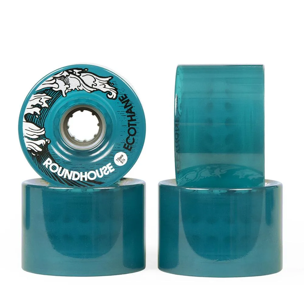 Carver Surfskate Cruiser Skateboard Wheels Roundhouse Ecothane Aqua Mags 81a