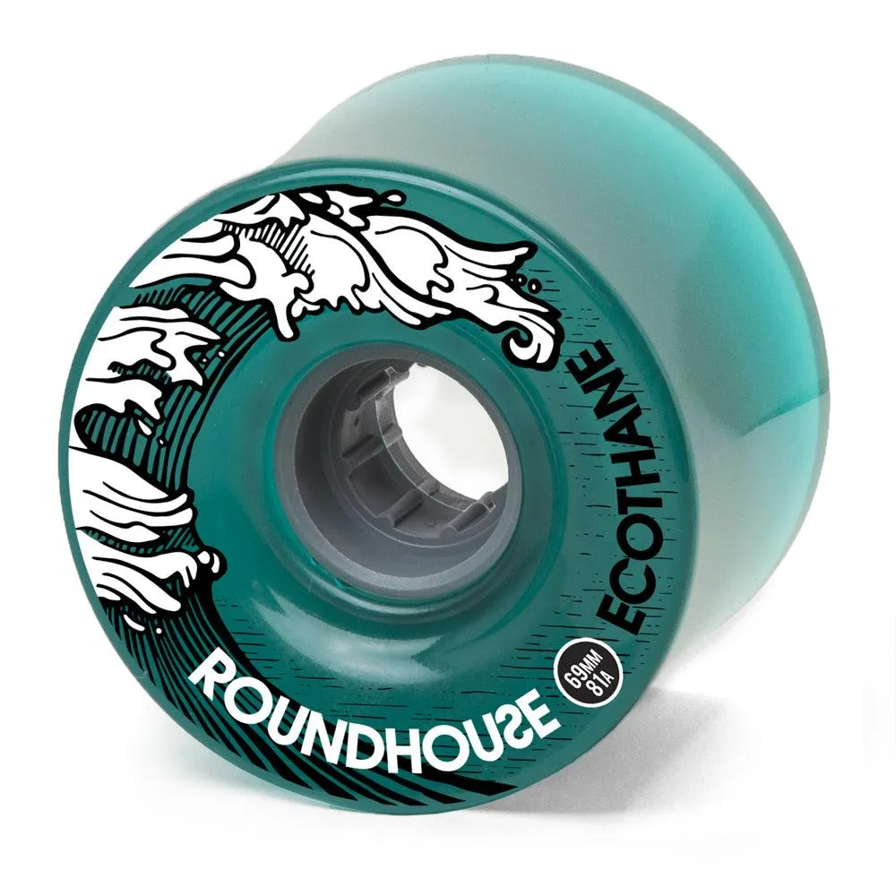 Carver Surfskate Cruiser Skateboard Wheels Roundhouse Ecothane Aqua Mags 81a