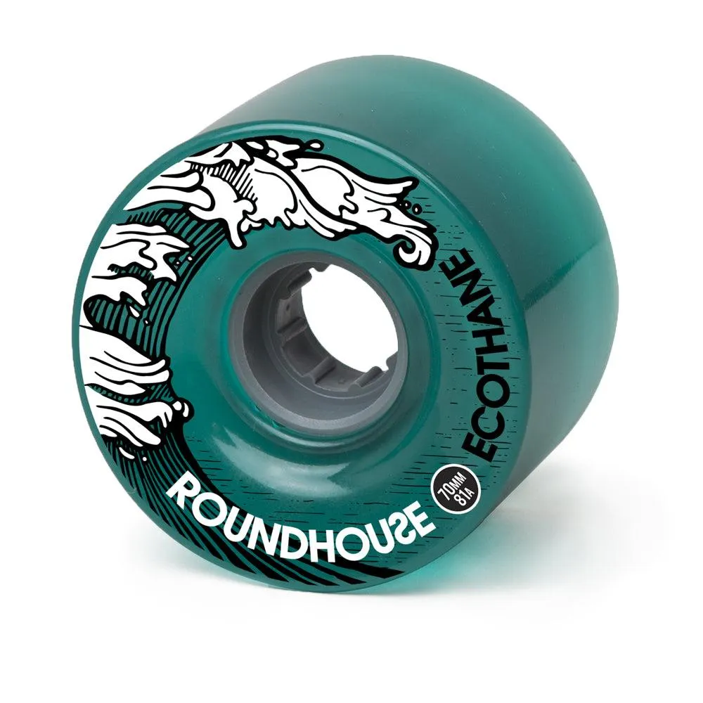 Carver Surfskate Cruiser Skateboard Wheels Roundhouse Ecothane Aqua Mags 81a