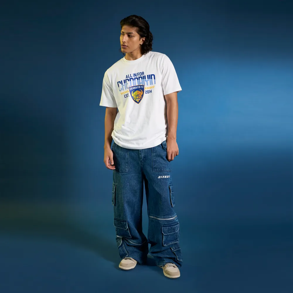 Chennaiyin FC-Official Casual T-Shirt  2024-25-White