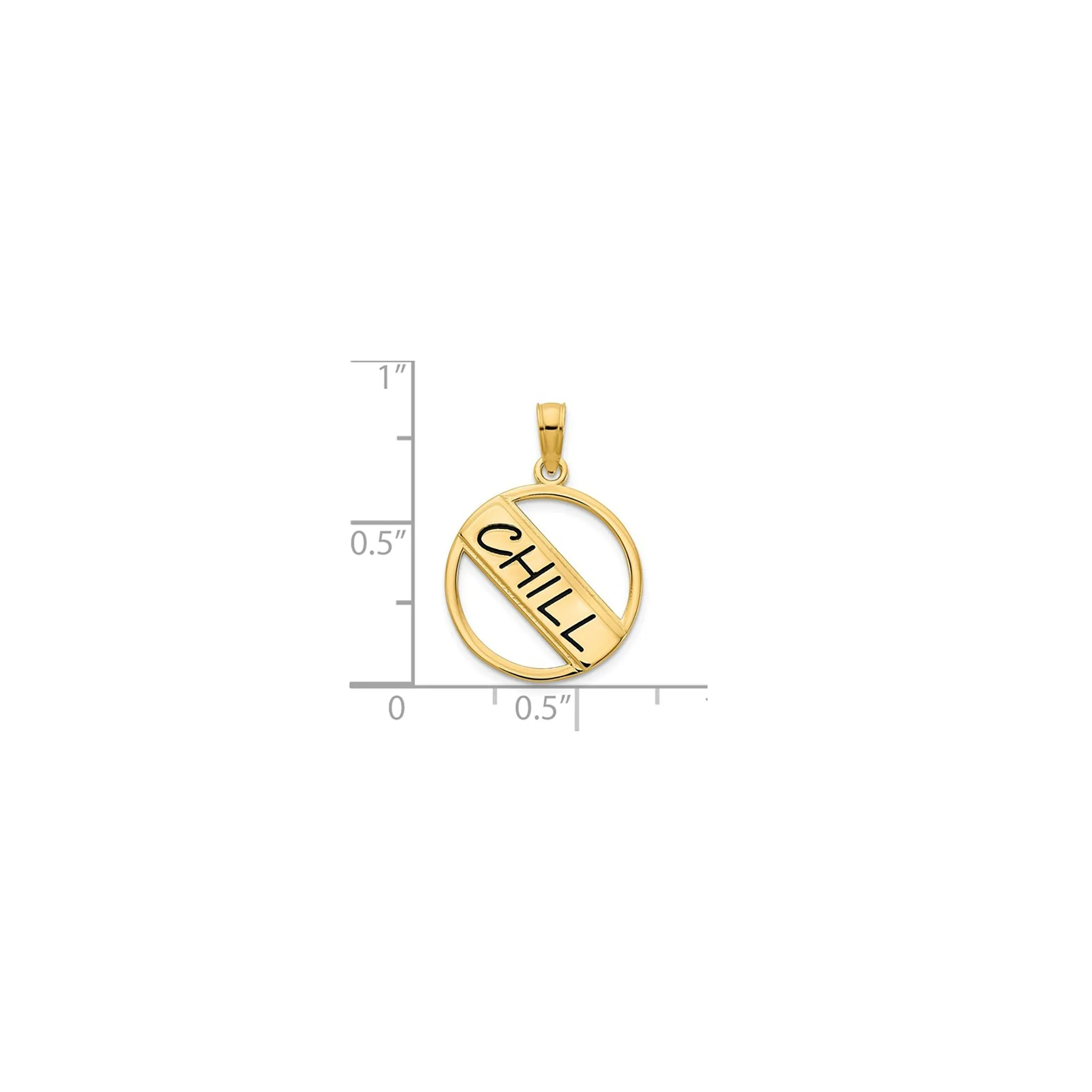 Chill Regal Round Medallion Pendant (14K)