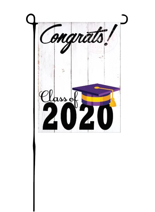 Class of 2020 - Purple & Yellow - Garden Flag