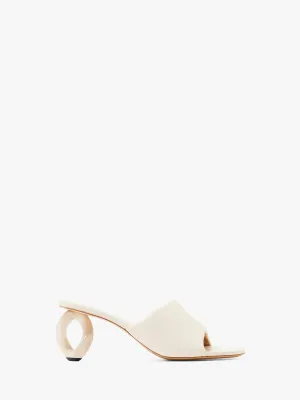 CL_CHAIN HEEL OPEN MULE - TONAL CHAIN - OFF WHITE_SN0100LA0161