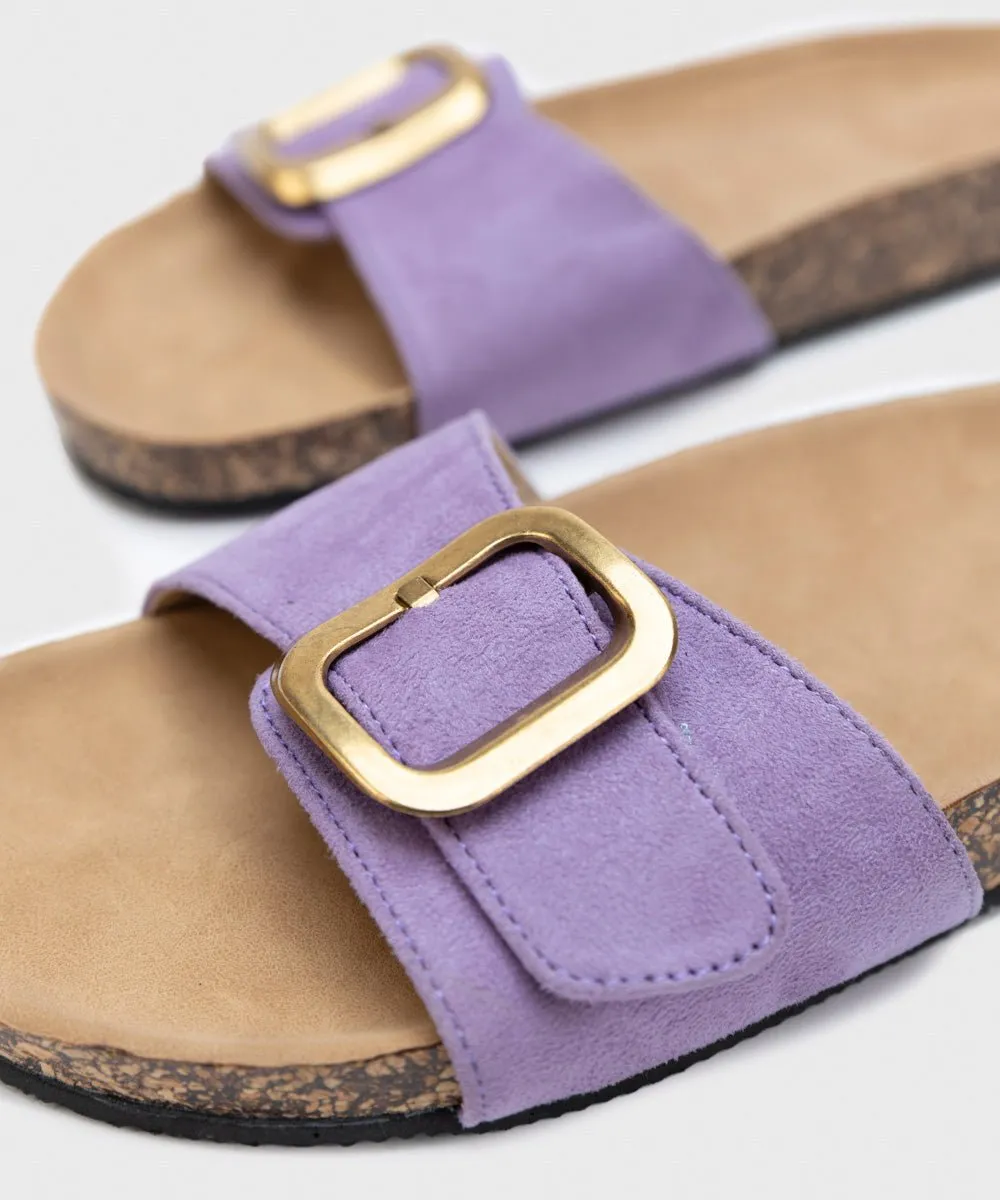 Comfort Slides with Buckle Detail
