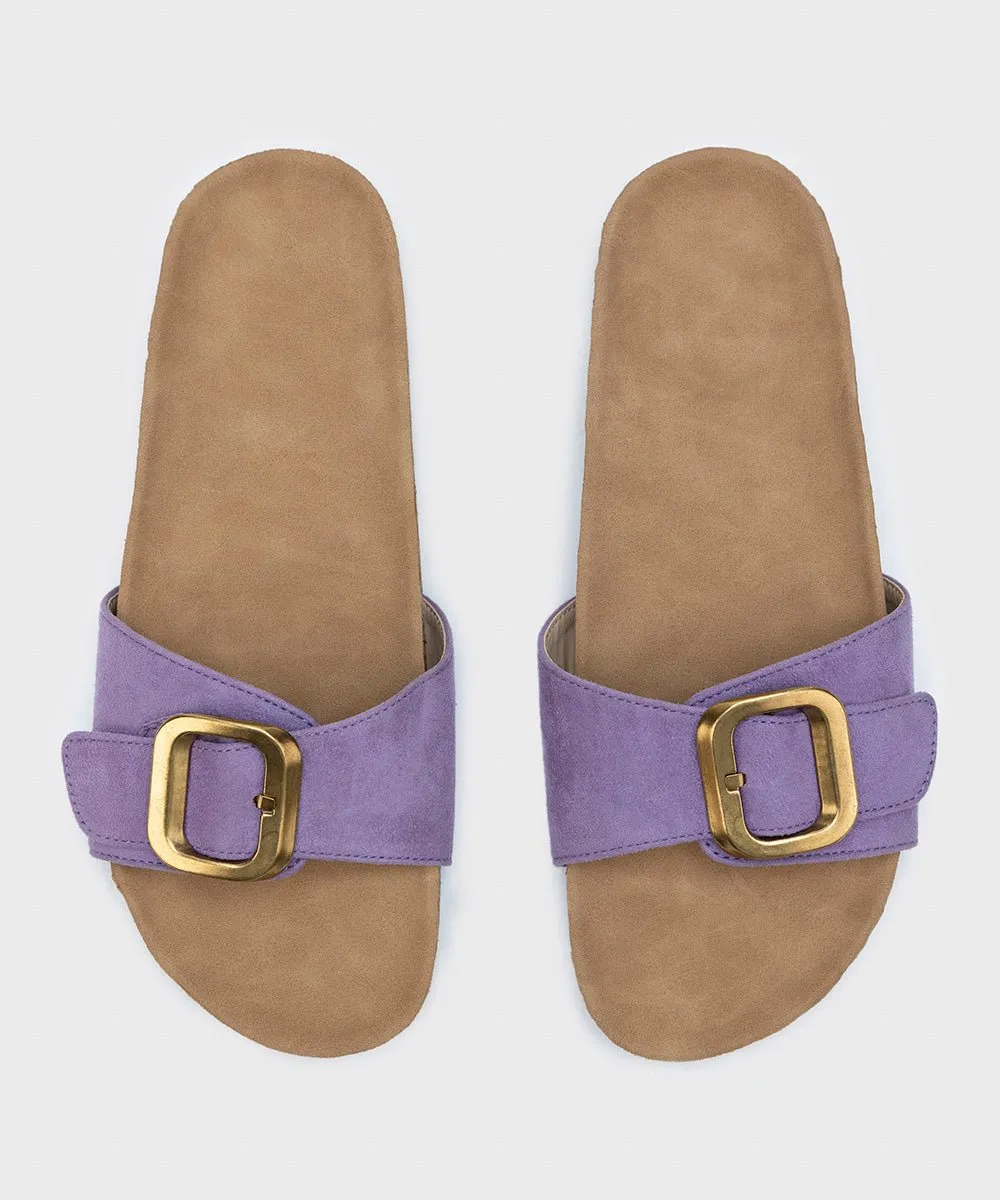 Comfort Slides with Buckle Detail