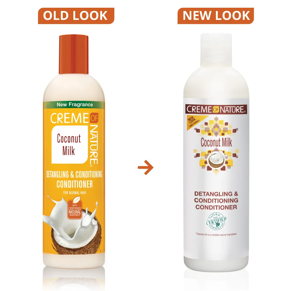 Creme of Nature Certified Natural Ingredients Coconut Milk Detangling & Conditioning Conditioner 12oz
