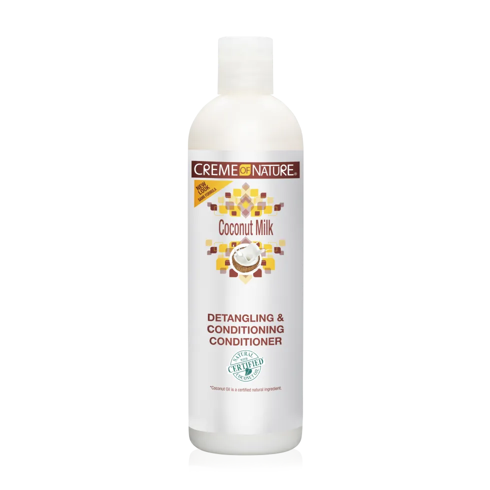 Creme of Nature Certified Natural Ingredients Coconut Milk Detangling & Conditioning Conditioner 12oz