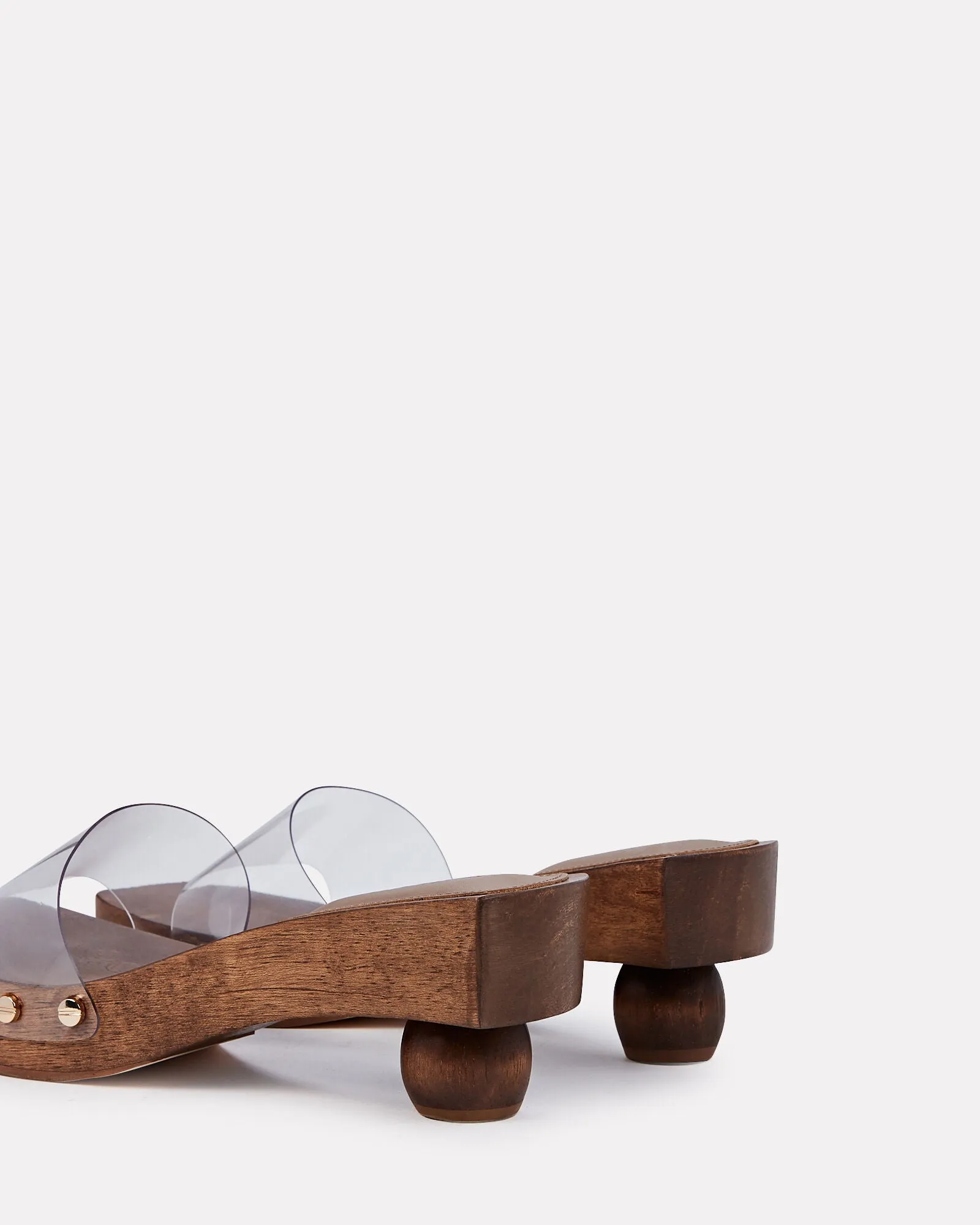 CULT GAIA NIA WOODEN SPHERICAL HEEL SANDALS