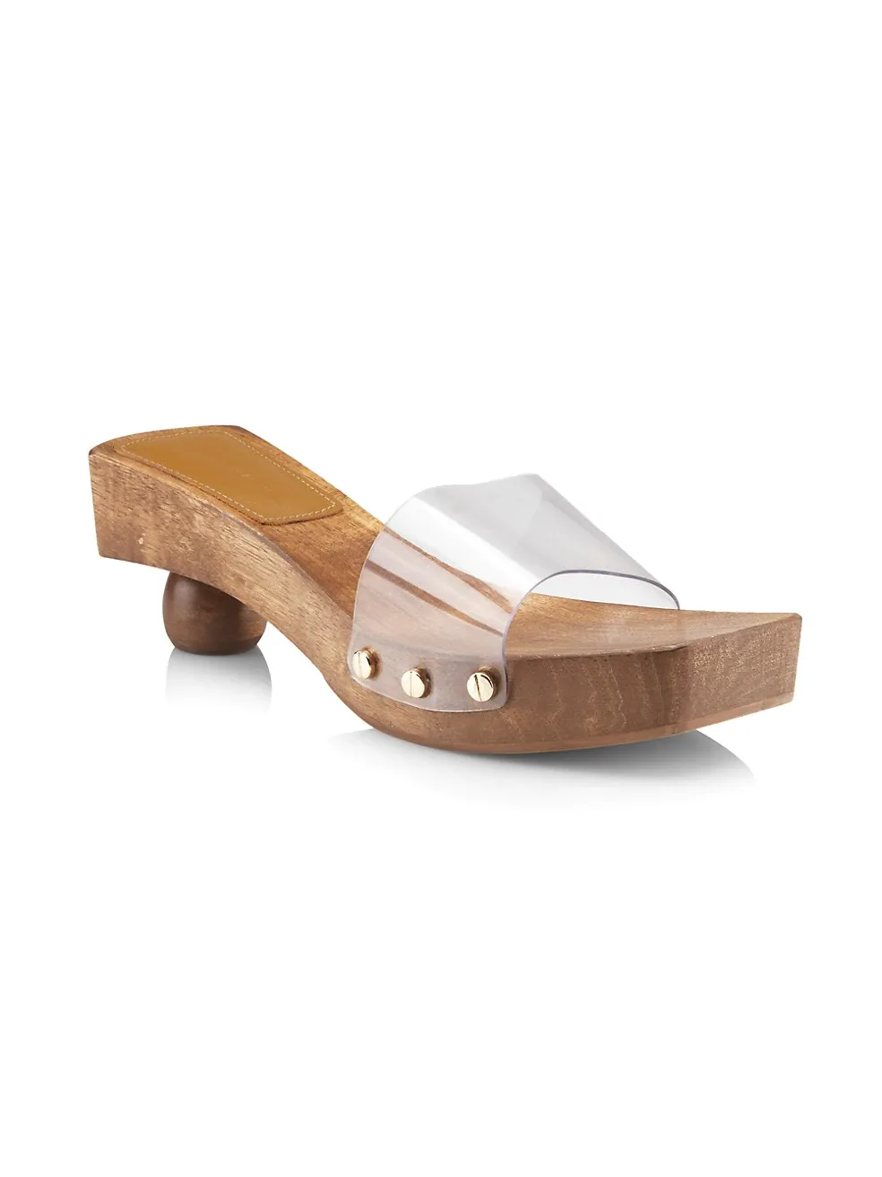 CULT GAIA NIA WOODEN SPHERICAL HEEL SANDALS