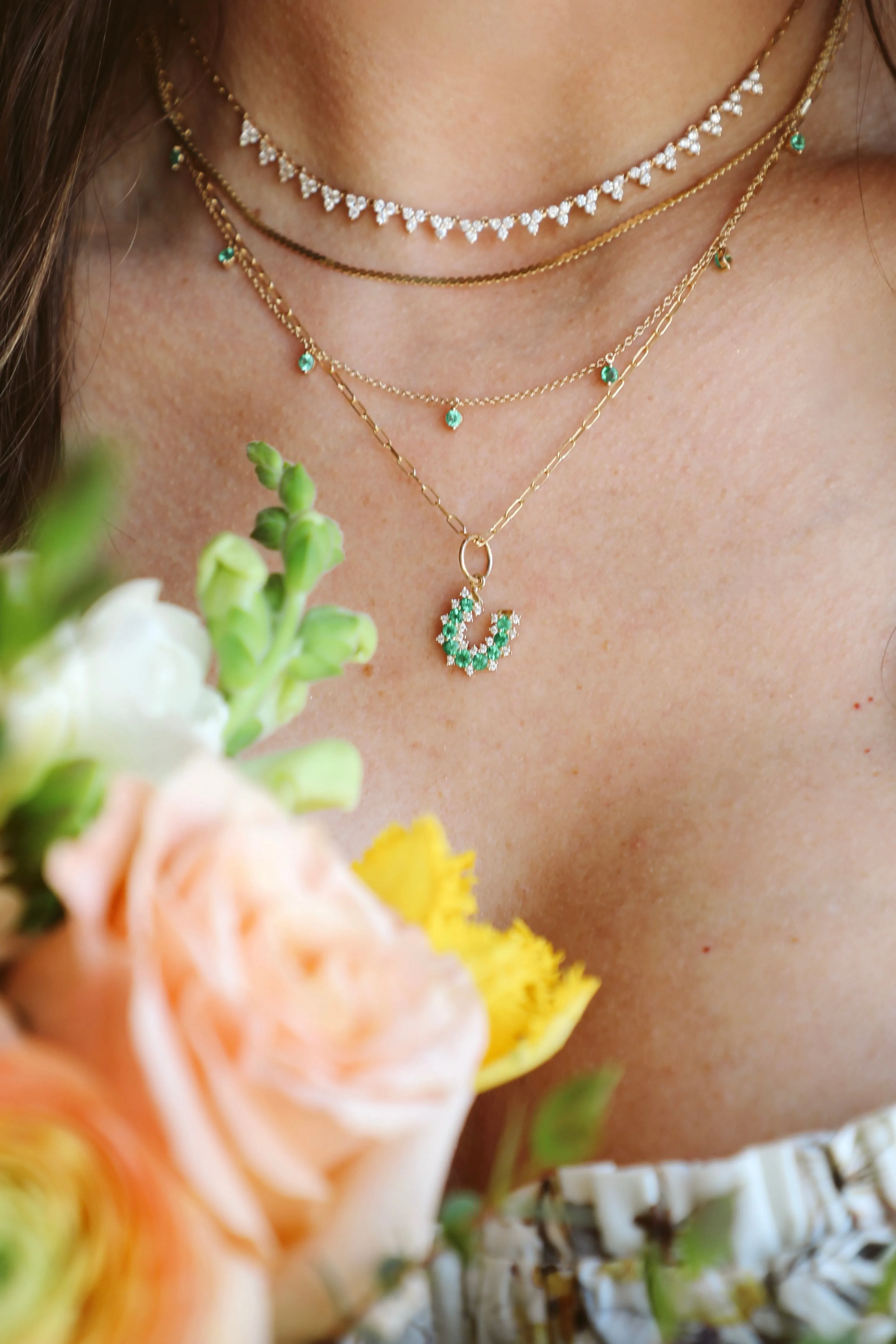 Dainty Braided Flat Gold Chain Necklace